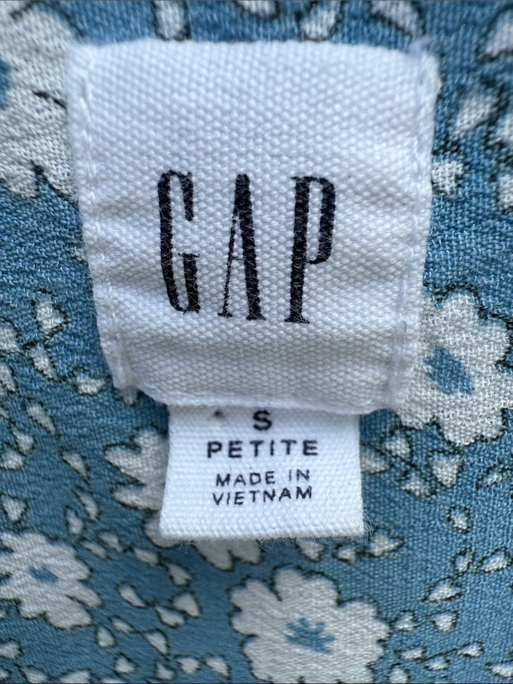 GAP Blue Floral Wrap Romper